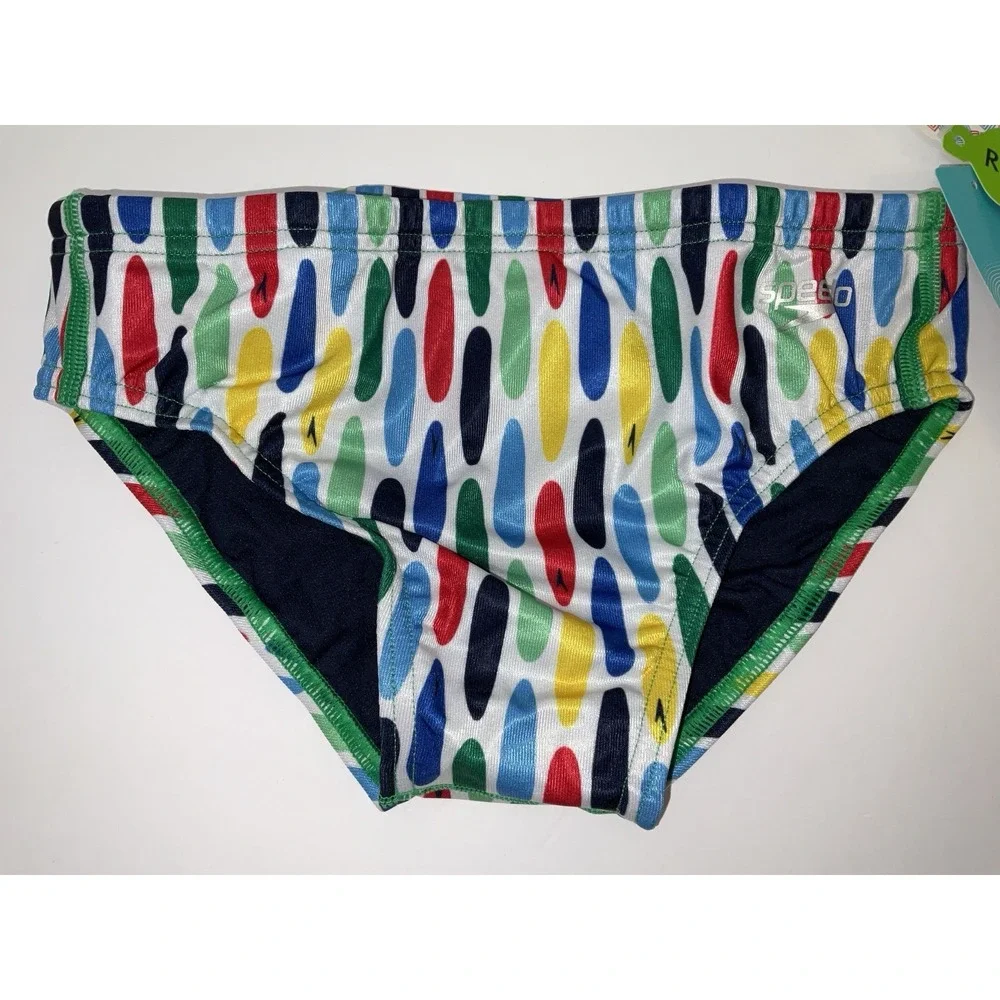 NWT Men's Speedo Vibe Collection Eco Endurance Brief Swim Trunks Wave Crusher 28